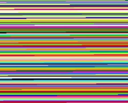 Thin,horizontal,multi-coloured lines.