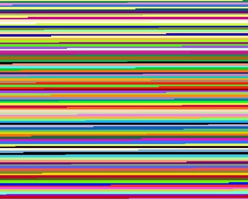 Thin,horizontal,multi-coloured lines.