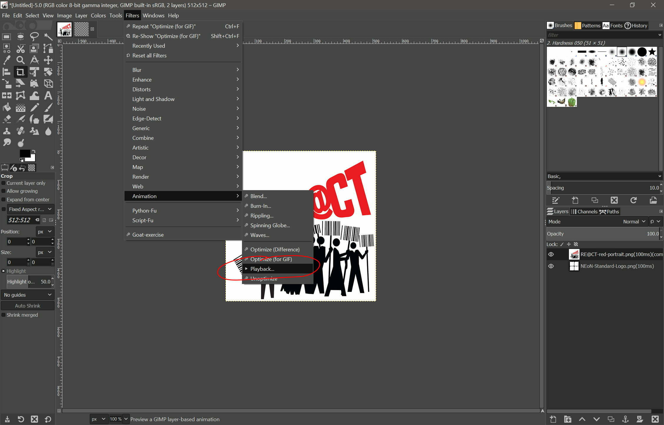How to make a GIF using GIMP software - NEoN Digital Arts