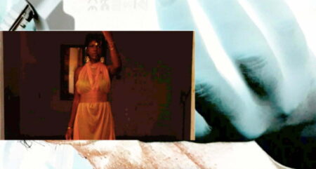 Still image from video work by Anne Colvin